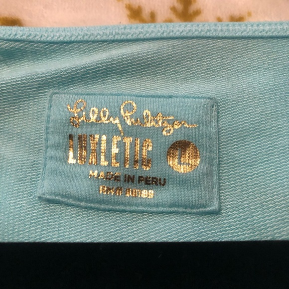 EUC Lilly Pultizer SeaFoam Blue High Low Luxletic Tunic - Picture 5 of 13